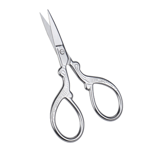 Tijeras Curvas Afiladas de Acero Inoxidable con Mango de Plástico, Recortador de Barba y Vello Nasal de Punta Redonda, Duradero, para un Recorte Seguro y Fácil - Product Image 4