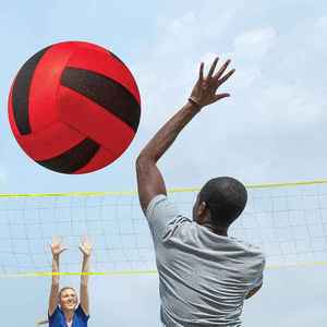 Ballon de volley-ball d'entraînement léger de haute qualité en PU recyclé, taille 5, avec vessie en caoutchouc butyle imperméable - Product Image 3