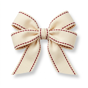 25mm Blush Rose Red Edge Stitch Grosgrain <b>Ribbon</b> Manufacturer Direct Bulk Supply for Bridal Accessories Floral Wedding Decor - Product Image 3