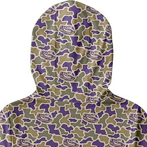 Sudadera con Capucha de Camuflaje en Relieve para Hombre, Mezcla de Algodón y Poliéster, Sudadera con Capucha y Diseño de Textura en Relieve, Capucha con Cordón Ajustable - Product Image 5