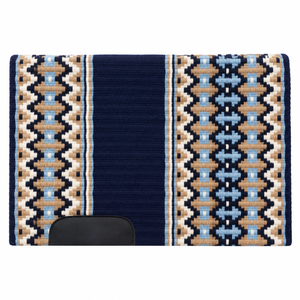 Couverture de selle western en gros, style aztèque, tissée, avec motifs géométriques et patchs noirs pour les magasins d'équipement équestre - Product Image 2