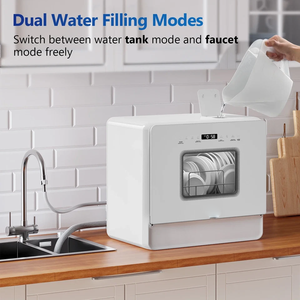 Lavavajillas de Sobremesa Portátil A-I-R-M-S-E-N, Tanque de 5 L, 5 Plazas, 7 Programas, Blanco - Product Image 5