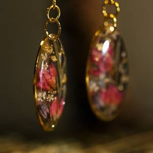 Boronia ledifolia flower earring Floral earrings Resin Earrings Real Flower Earrings Pressed flower Jewelery Resin <b>Crafts</b> - Product Image 5