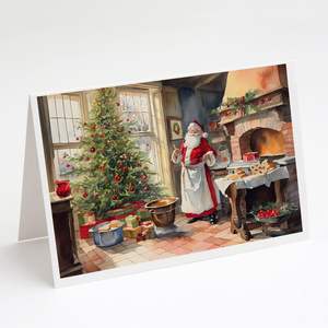 Lunatique A7 Taille 5x7 Cartes Vierge Paquet de 8 Biscuits avec Père Noël Cartes de Voeux avec Enveloppes - Product Image 1