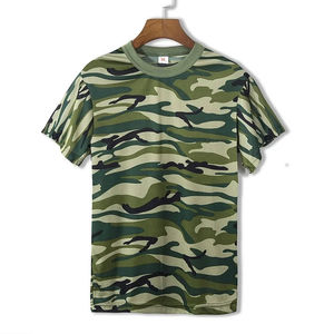 Ensemble uniforme d'entraînement camouflage à manches courtes pour étudiants – T-shirt respirant et confortable à col rond pour homme, idéal pour l'été - Product Image 2