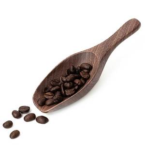 Custom Engraved Eco-Friendly Classic Wooden Scoop with Long Handle for Coffee Tea and Bath Salt - Product Image 3