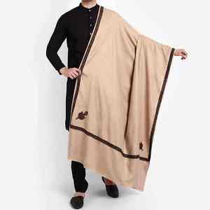 Châle en laine pour homme de haute qualité, châle en pure laine avec franges pour homme, châle en laine traditionnel musulman pour homme, châle en laine uni élégant et chaud pour l'hiver - Product Image 3
