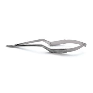 Tijeras Microquirúrgicas Yasargil de 7.5 Pulgadas, Curvas, de Acero Inoxidable, Esterilizables Manualmente, Instrumento Quirúrgico de Precisión, Certificación OEM CE - Product Image 1