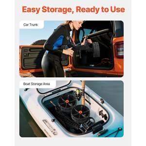 Carrito Plegable para Kayak con Capacidad de Carga de 300 Libras, Llantas de Goma Sólida de 10 Pulgadas, 1 Correa de Trinquete para Kayaks, Canoas, Botes Jon, Alfombrillas Flotantes - Product Image 6