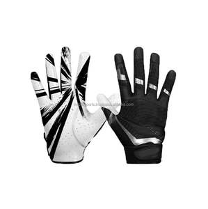 Guantes de fútbol americano con diseño de equipo personalizado 2023, empuñaduras adhesivas suaves y cómodas al por mayor - Product Image 4