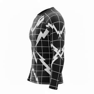 เสื้อรัดรูปแขนยาวแบบยูนิเซ็กซ์ สำหรับครอสเทรนนิ่ง ฟิตเนส บีเจเจ เอ็มเอ็มเอ็ม ยิวยิตสู กราปลิง แห้งเร็ว ชุดกีฬา - Product Image 3