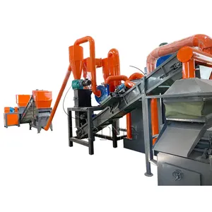 Waste Copper and aluminum radiator processing equipment Scrap Copper & Aluminum (AC) Radiator treatment production line