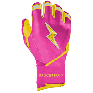 Guantes de Bateo Bruce Bolt de Cuero Cabretta de Primera Calidad, Diseño de Puño Largo 100% de Calidad - Product Image 4