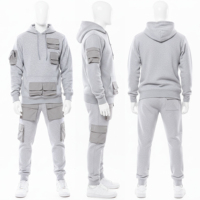 Survêtements de sport d'hiver à capuche pour hommes, épais et de haute qualité, Antom Enterprises, grandes tailles, décontractés, unis et respirants