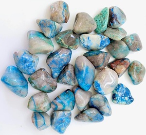 Piedras Naturales Chakralume Quantum Quattro, Cristal de Crisocola para Sanación, Reiki, Meditación, Energía, Feng Shui, Ángel, Religioso - Product Image 1