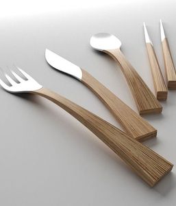 Juego de Cubiertos de Acero Inoxidable con Acabado Plateado, Cuchara, Tenedor y Cuchillo Reutilizables, Ecológicos, Estilo Real, Aptos para Lavavajillas, para Fiestas, Cocina, Hotel - Product Image 5