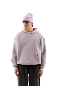 Wholesale OEM Custom Logo <b>Hoodies</b> Unisex Printing <b>Plain</b> Embossed Heavyweight Oversized Pullover Sweatshirt Blank <b>Men</b> <b>Hoodies</b> - Product Image 2