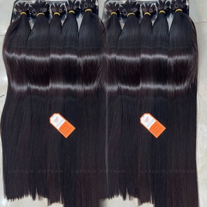 Paquetes de cabello humano crudo Remy 100%, máquina recta de hueso alineado con cutícula de alta calidad, trama doble al mejor precio - Product Image 4