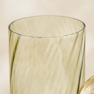 Jarrón de Vidrio de Lujo con Base de Metal Dorado, Hecho a Mano, Resistente al Óxido, Minimalista, Decorativo, Centro de Mesa para Bodas y Hogar - Product Image 5