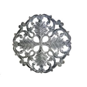 Panel de pared decorativo redondo tallado a mano, color blanco lavado, MDF para decoración de hogar y oficina, madera hecha a mano, para compradores indios al por mayor - Product Image 6