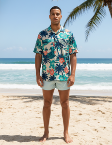 Camiseta Personalizada para Hombre con Estampado Isleño, Sublimada en Poliéster, con Logotipo SQS - Camiseta de Alto Rendimiento - Product Image 1