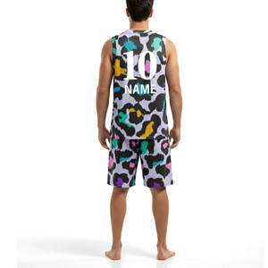 Ensemble de maillots de basket-ball unisexes sublimés, maillot et short assortis, tenue de club respirante pour équipe. - Product Image 2