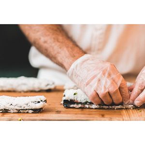 Gants en vinyle jetables de taille moyenne, 1000 sans latex pour la cuisine et l'usage médical, sans latex. - Product Image 6