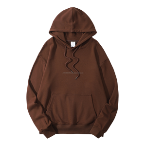 Sweat à capuche uni de haute qualité 100% coton éponge française grande taille pull à capuche unisexe personnalisé surdimensionné sweat à capuche pour hommes vente en gros - Product Image 4