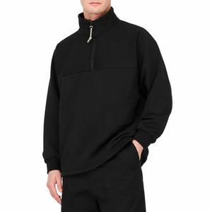 Sudadera con capucha y cremallera de un cuarto personalizada |   Sudadera Casual Ecológica de Primera Calidad 100% Algodón con Bolsillo - CYGEN CLOTHING - Product Image 1