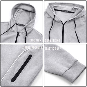 Nuevos Conjuntos Deportivos de Hombre con Capucha y Logotipo de Moda, Lavado Ácido, Personalizados, para Entrenamiento, Gimnasio, Ropa Deportiva, Corte Holgado - Product Image 3