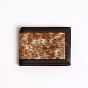 Portefeuille pour homme en cuir de vachette véritable à prix de gros avec fermeture éclair et compartiment à monnaie, doublure en polyester - Product Image 4