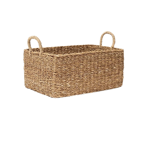 Venta al por mayor de cestas de almacenamiento de algas marinas hechas a mano de calidad superior ecológicas cestas de Navidad sostenibles malla Ins compradores a granel - Product Image 5