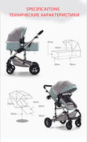 Poussette Bébé Nouveau Style OEM à Prix Bas, Produits de Haute Qualité, Poussette 3 en 1 pour Deux Bébés, Utilisation Extérieure