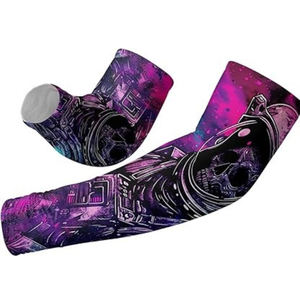 Mangas de brazo color esmeralda, tela refrescante, protección UV, elásticas y duraderas, perfectas para correr, ciclismo y entrenamientos de fitness. - Product Image 1