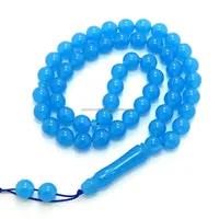 Standard et élégant résine Tasbih 10mm 33 perles résine musulman rouge gland Islam Bracelet arabe Eid Misbaha gland pour mosquée
