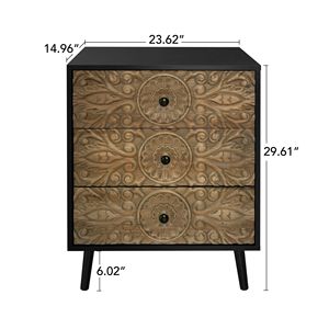 Mobile Americano con 3 Cassetti per Camera da Letto, Soggiorno e Studio, Visibilità e Leggibilità Migliorate - Product Image 5