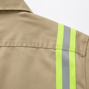 Chemises réfléchissantes à manches longues haute visibilité pour hommes, douces et confortables, vêtements de travail pour ouvriers d'usine, chemises à manches longues avec fermeture boutonnée - Product Image 3