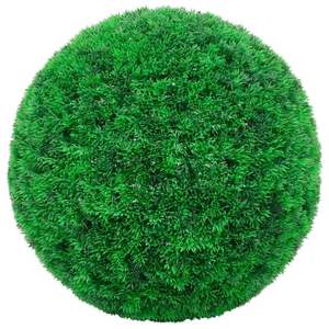 Boule de buis artificielle verte mélangée de taille moyenne en polyéthylène - Product Image 2