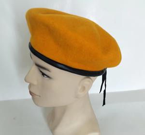 Custom Multicolor Striped Fleece <b>Beret</b> <b>Hat</b> Wholesale French Style 100% Wool with Hand Embroidery Badges Unisex - Product Image 5