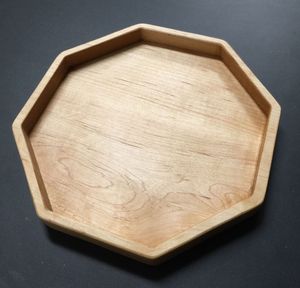 Modern Hexagon Wood <b>Tray</b> - Product Image 4