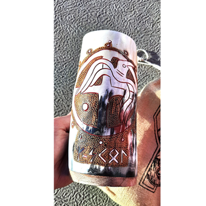 Jarra de Cerveza de Cuerno Natural Hecha a Mano de Calidad Premium, Ecológica, Moderna, con Forma Natural, Material Orgánico Pulido, Regalo de Negocios, Festival - Product Image 1