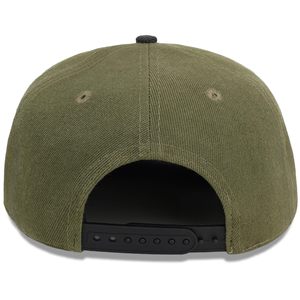 หมวกแก๊ปแบบ Snapback 6 แผง สีเขียวมะกอก ผ้าฝ้าย แต่งลายธงชาติอเมริกันด้านหน้า ปีกหมวกลายพราง สไตล์ลำลอง สำหรับผู้ใหญ่ - Product Image 6