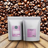 Café en Grains Entiers Arabica Lavé et Transformé, Meilleure Vente en Gros, Fleurs d'Agrumes Dalakon Da Sar 1kg, Torréfaction Premium Style Italien