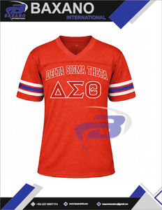 Camiseta Deportiva de Malla de Poliéster para Mujer Delta Sigma Theta DST Sorority, Diseño Atlético Rojo 1913, Antiarrugas y Transpirable - Product Image 4