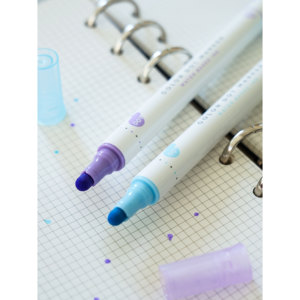 Set di evidenziatori 2 pezzi di freccette in blu e viola - Product Image 1