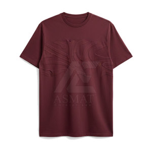 T-shirt pour homme en coton texturé avec motif en relief, décontracté, à porter tous les jours, confortable, style streetwear - Product Image 2