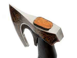 New Premium Handmade High Carbon Steel Viking <b>Axe</b> Head with Ash <b>Wood</b> Handle for Camping & Outdoor Use - Product Image 5