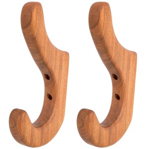 Gancho de Pared Escultural de Madera de Teca Hecho a Mano - Inspirado en la Naturaleza, Venta al Por Mayor - Product Image 5