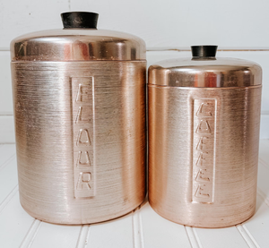 Tarro Metcraft BCSF28 de Cobre Brillante de Alto Brillo con Patrón de Panal de Abeja Texturizado, Tapa Resistente a la Humedad para Preservar la Frescura - Product Image 5