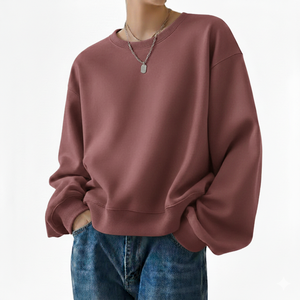 Sweat-shirt tricoté imprimé oversize pour femme, pull décontracté d'hiver, molleton doux de qualité supérieure, manches longues, style urbain décontracté - Product Image 1